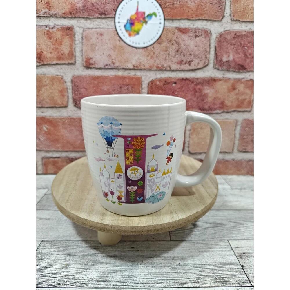 Disney ABC Coffee Mug I Is For It's A Small World Theme Park Attraction